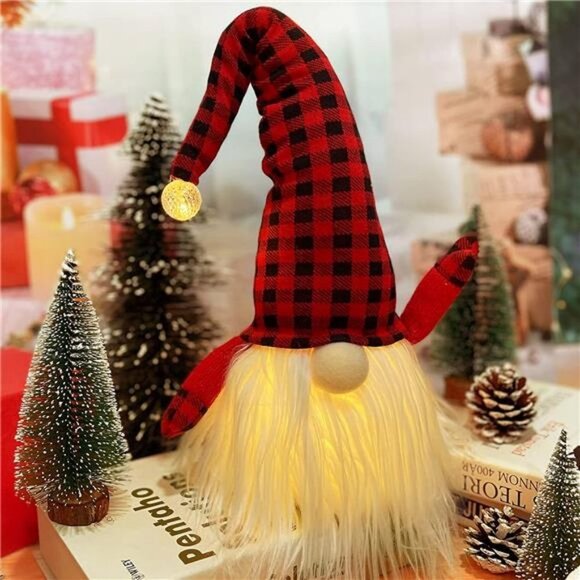 Christmas Gnome Decorations, (Red & Green) - Picture 5 of 6